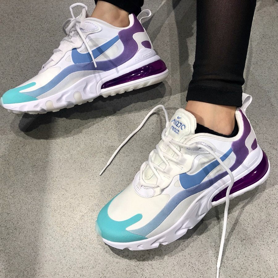 Air max react shop 270 purple gradient