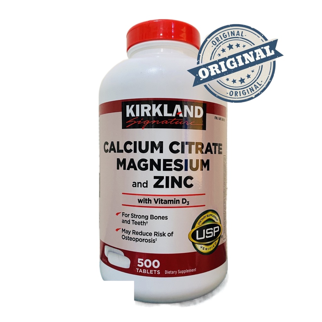 Hot sale Kirkland Signature Calcium Citrate Magnesium and Zinc with