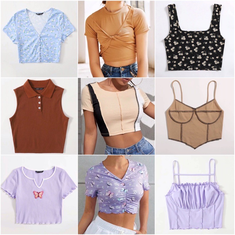 SHEIN Trendy Crop Tops