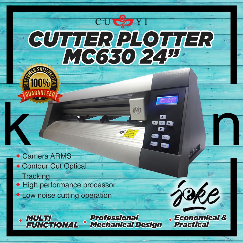 CUYI Cutter Plotter 24 Inch MC630 W/Auto Coutour Cutting, Shopee
