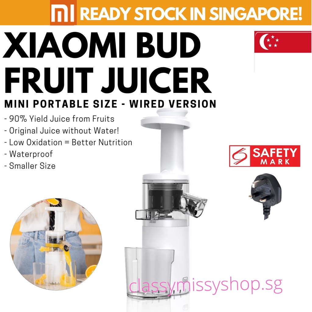XIAOMI BUD Mini Slow Fruit Juicer, Portable Juice Extractor Machine