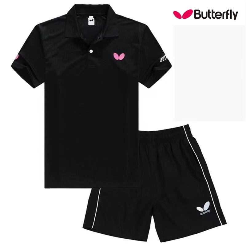 Butterfly brand table tennis clothing sweat-absorbing quick-drying  breathable men's and women's short-sleeved professional competition  training clothing group purchase