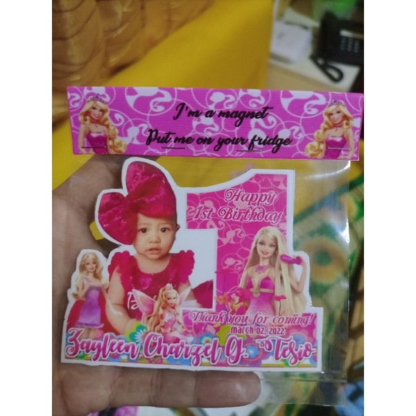 Number 1 Ref Magnet Souvenir Barbie Design Shopee Philippines