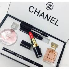 chanel perfume lipstick gift set