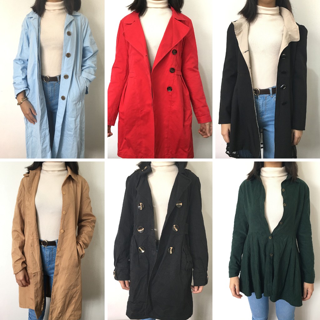 Trench hot sale coat shopee