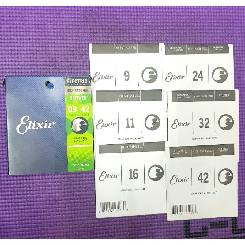 Elixir Electric String Set Gauge .9 | Shopee Philippines