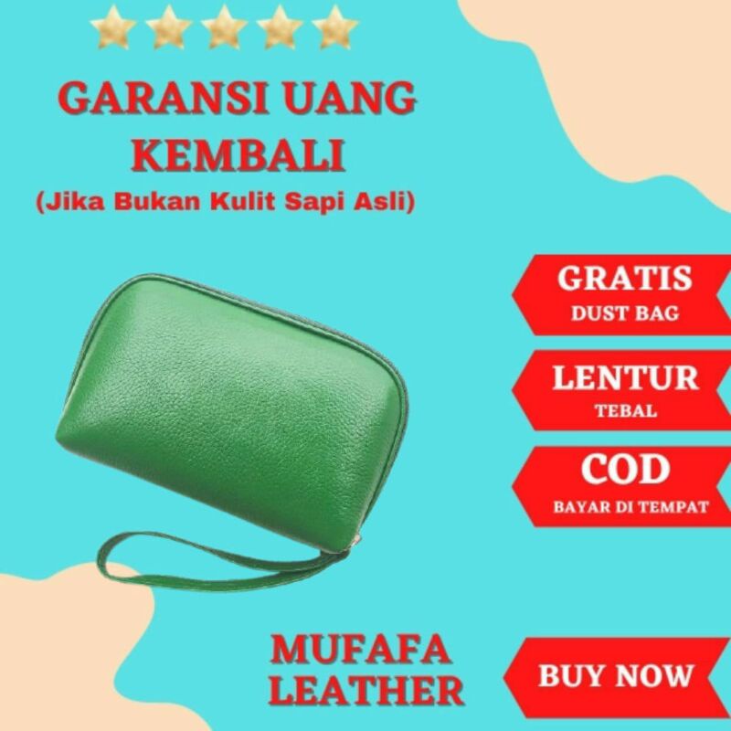 Mufafa Leather Women's Wallet Genuine Cow Leather Mahcan | Shopee ...