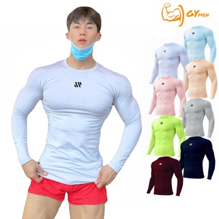 Muscleguys Running T-shirt Men Compression Tight Long Sleeve Tops Fitness  Mens Sports Shirt Jogging Quick Dry Training Tees Gym Clothing
