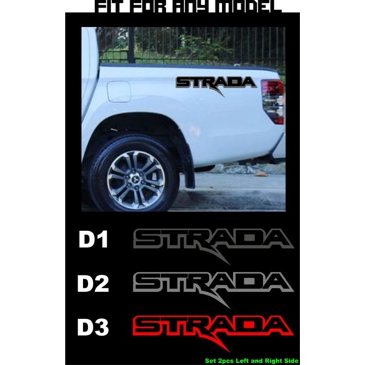 Mitsubishi STRADA Side Body Sticker Set 2pcs | Shopee Philippines