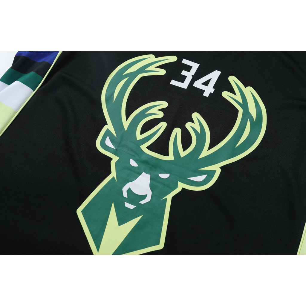Jersey Suit Milwaukee Bucks 34#Giannis Antetokounmpo Basketball Uniform  Sleeveless Vest Sports Shorts Sweatshirt Men's Fitness Competition Casual  Suit,Green,XS: Buy Online at Best Price in UAE 