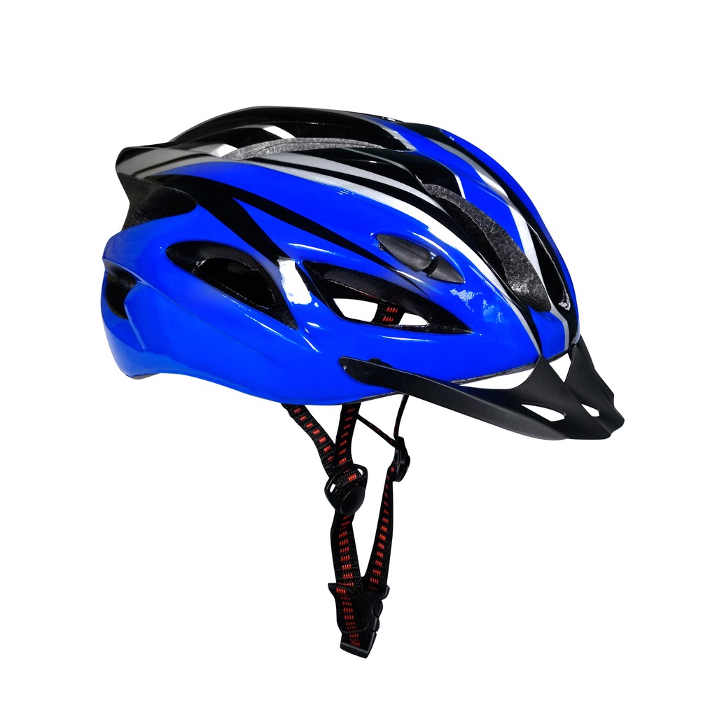 Blue store helmet bike