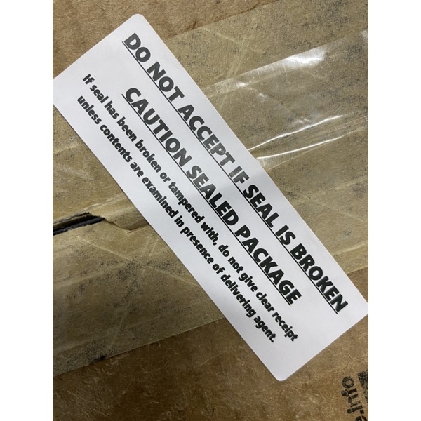 Do not accept if seal is broken high quality sticker Shopee Philippines