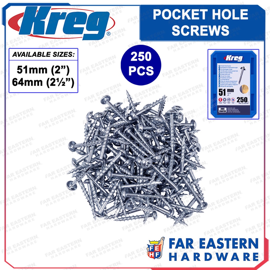 Pocket hole on sale screws 64mm