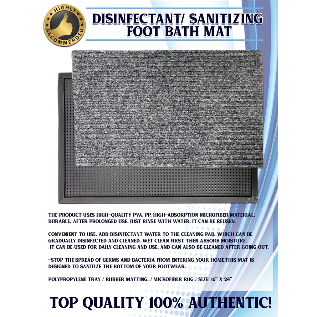 DISINFECTANT/ SANITIZING FOOT BATH MAT (DOTTED) Shopee Philippines