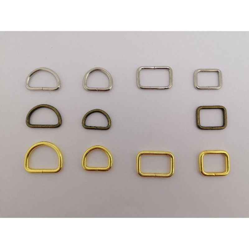 D ring and rectangular ring, DIY projects 2pcs or pair | Shopee Philippines