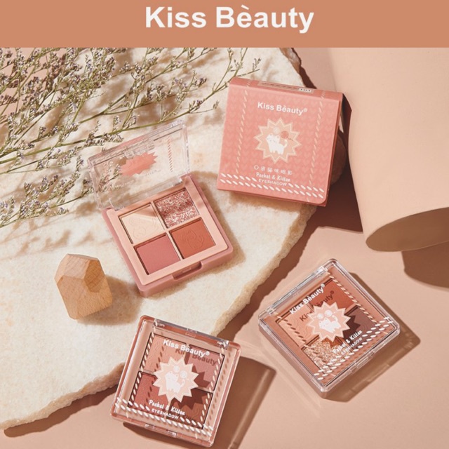 Kiss Beauty Pocket Kitten 4 Color Eyeshadow Palette Shopee Philippines