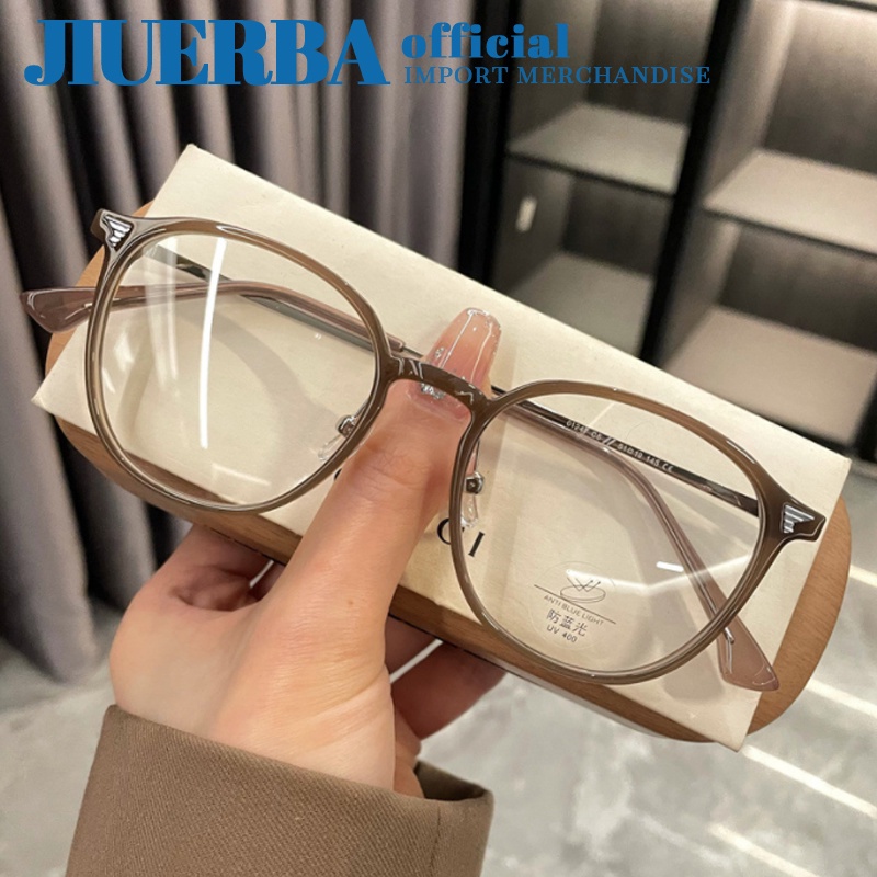 New Fashion Square Frame Women Anti Radiation High Quality Branded Eyeglasses Retro Replaceable