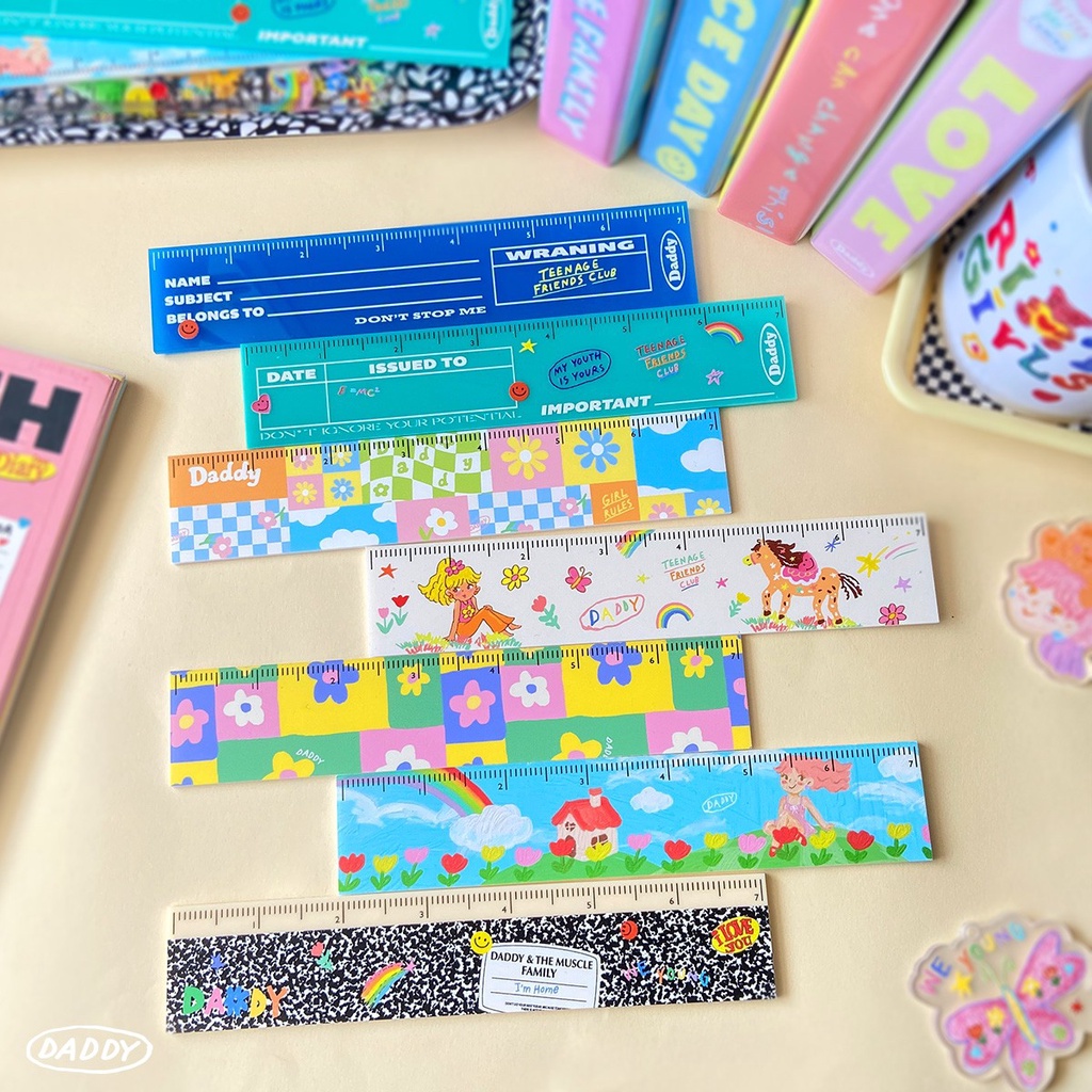 DADDY | Ruler Super Cute 7 Unique Pattern | Shopee Philippines