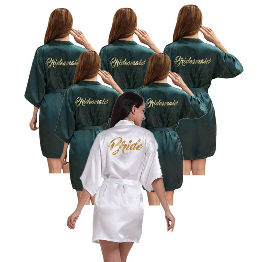 Personalized Wedding Party Getting Ready Robe Bridesmaid Maid of Honor ...