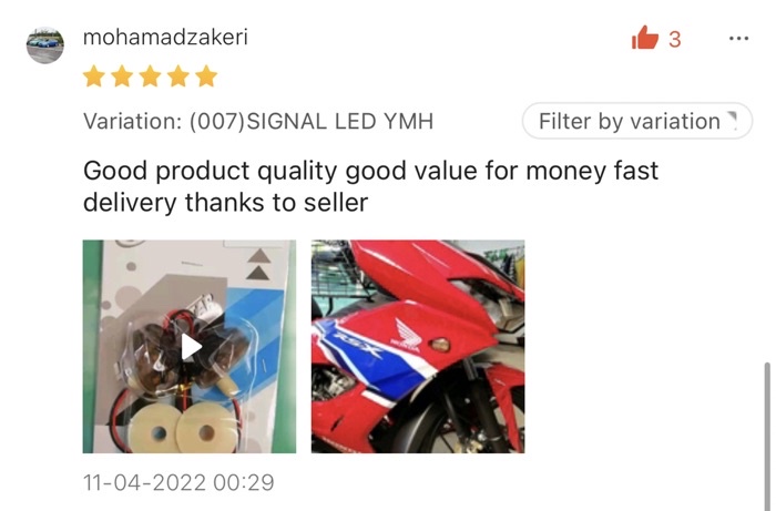 UNIVERSAL SIGNAL LIGHT LED YAMAHA HONDA RSX150 RS150 RS150R R25 R15 ...