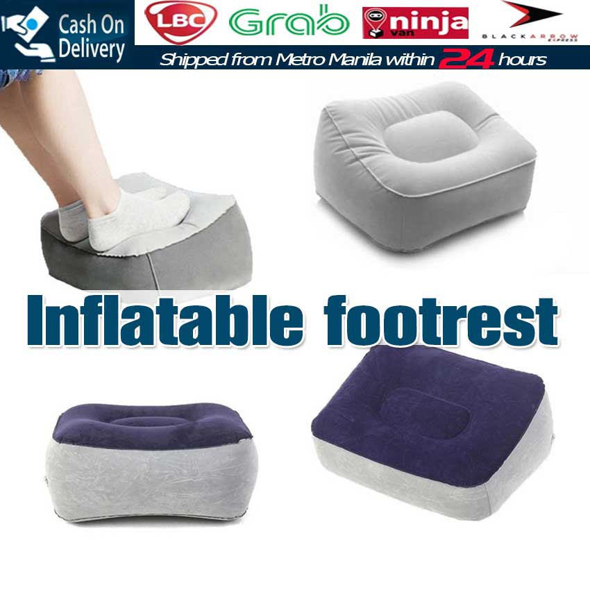 【Fast Delivery】1 Tier Inflatable Travel Soft Footrest Pillow Cushion ...