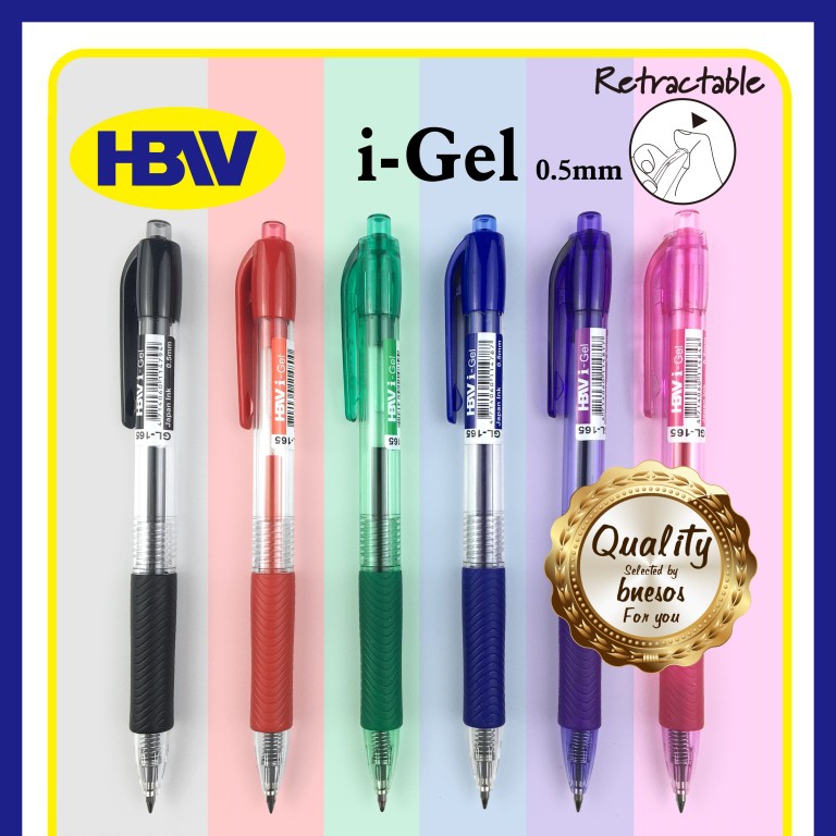 Bnesos Stationary School Supplies HBW I Gel Pen Retractable Sign Pen 0 ...