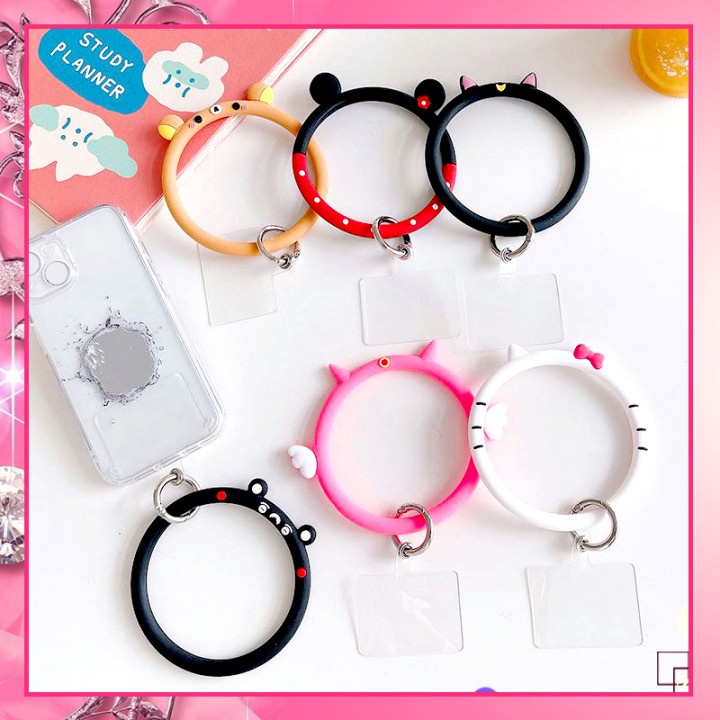 Colorful Cartoon Bangle Bracelet Anti Lost Mobile Phone Wrist Band ...