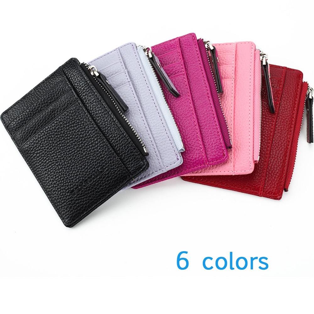 Card holder womens with zip best sale