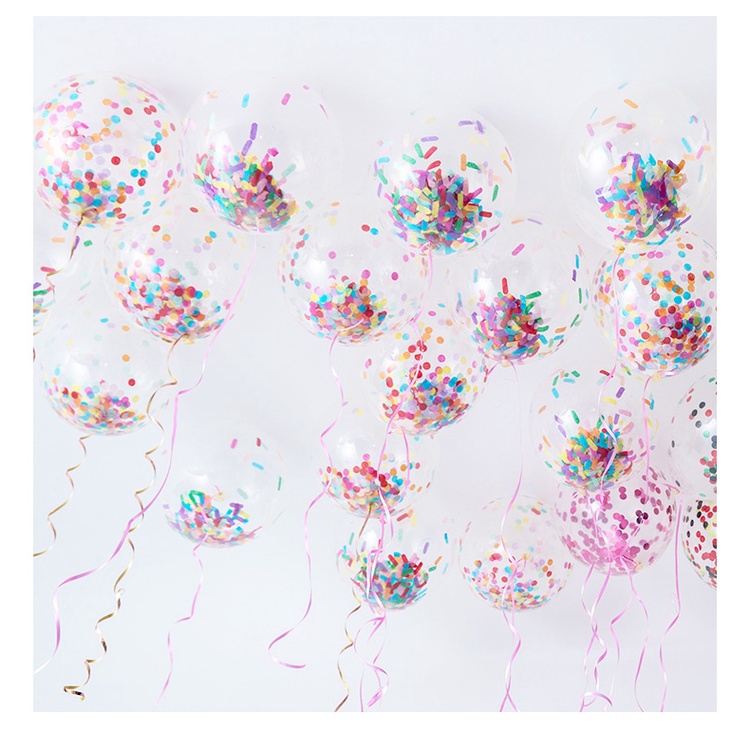 10Pcs 12inch Glitter Confetti Latex Balloons DIY Balloon Arch Wedding ...