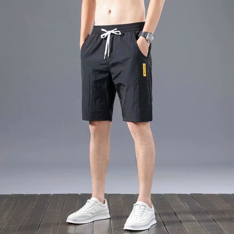 【M-5XL】100kg Chubby Allowed Men's Fashion Ice Silk Thin Shorts Summer ...