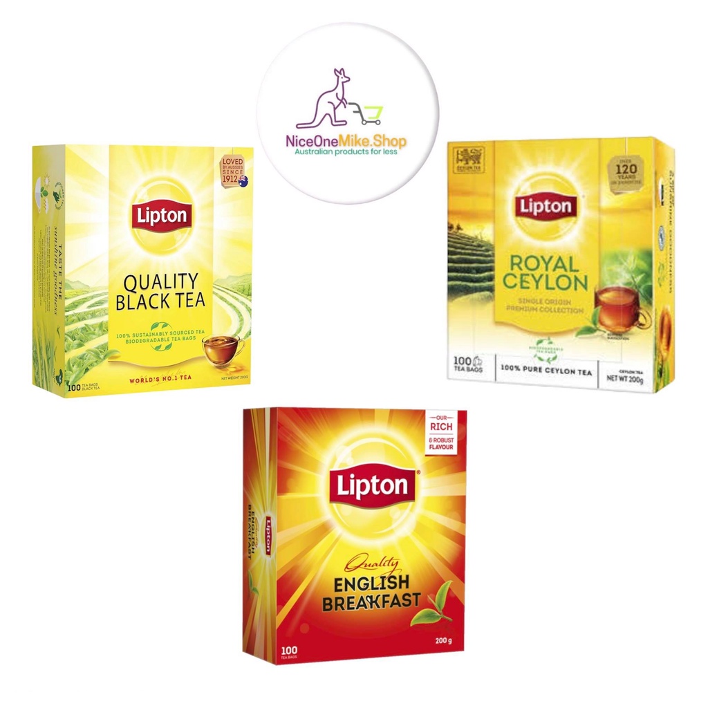 Lipton Tea Quality/Ceylon/English 100 tea bags 200g | Shopee Philippines