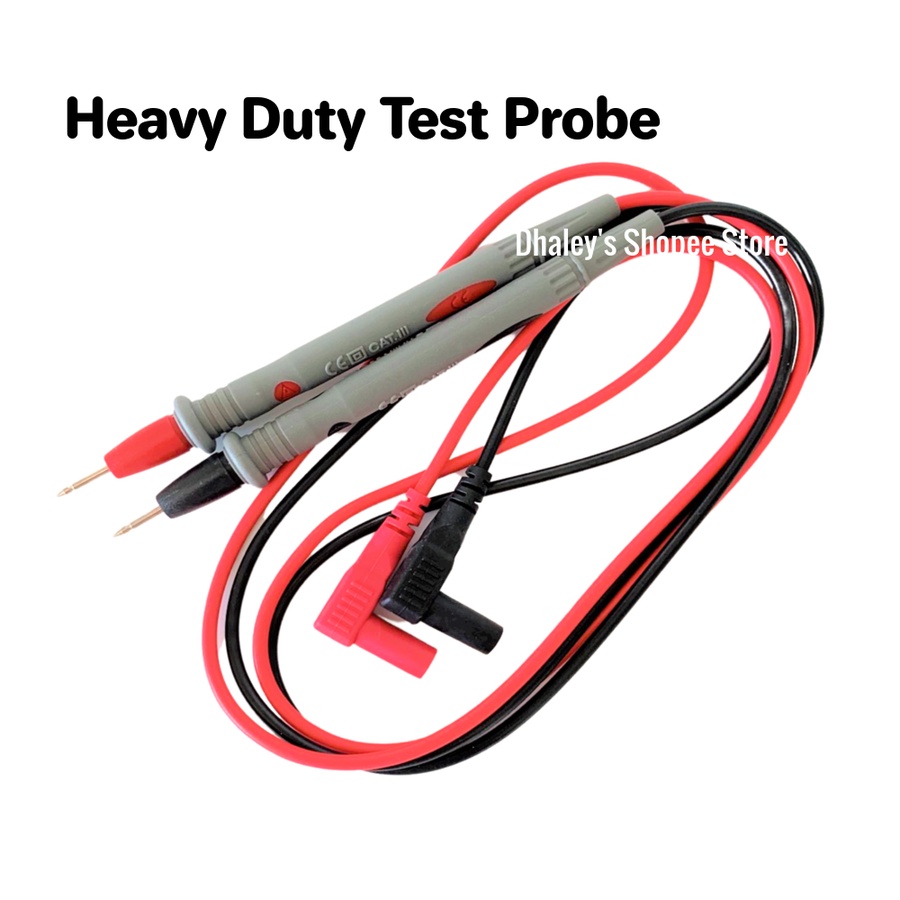 Multimeter Test Probe Heavy Duty 35" long Test Leads Pin Needle Tip to