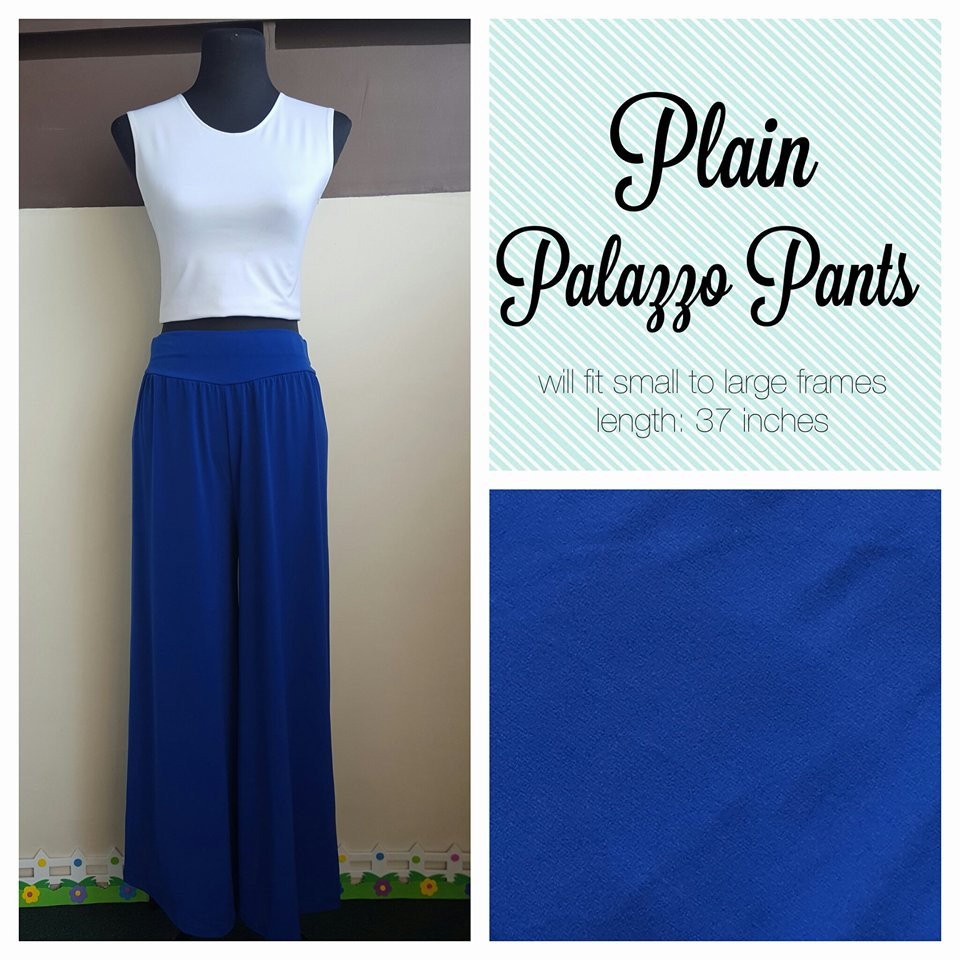  Royal Blue Palazzo Pants