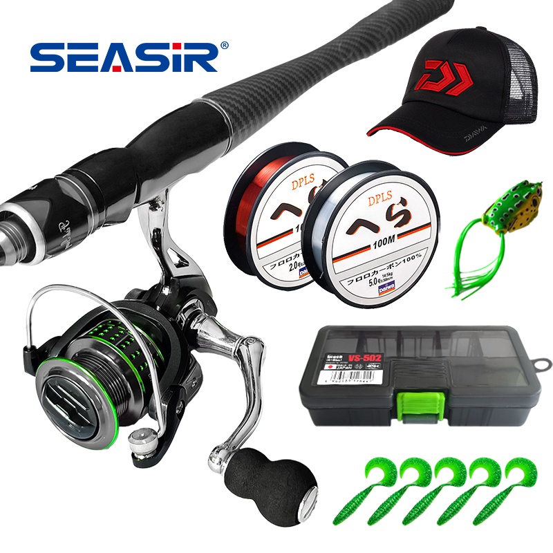 Seasir Fishing Full Kit 1.8/2.1/2.4m Fishing Rod and 14+1BB 2000