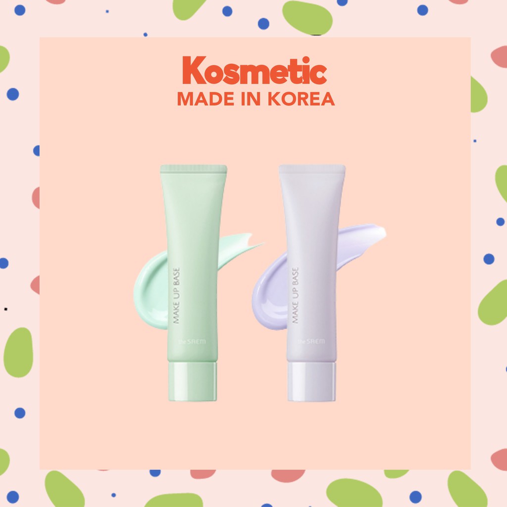 [THE SAEM] Saemmul Airy Cotton Make Up Base / 01 Green / 02 Lavander ...
