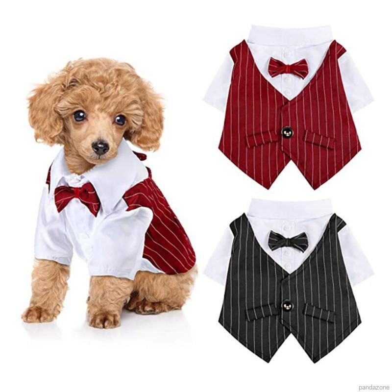 【Lovely Pet Clothing】Gentleman Dog And Cat Clothes Wedding Suit Formal ...