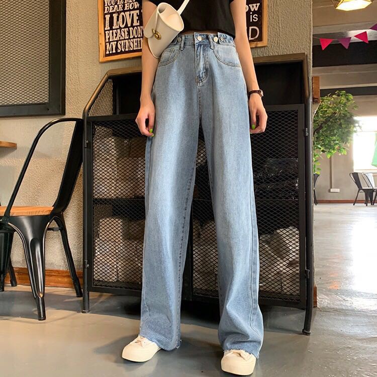 Rose Blackpink Wide Leg Jeans