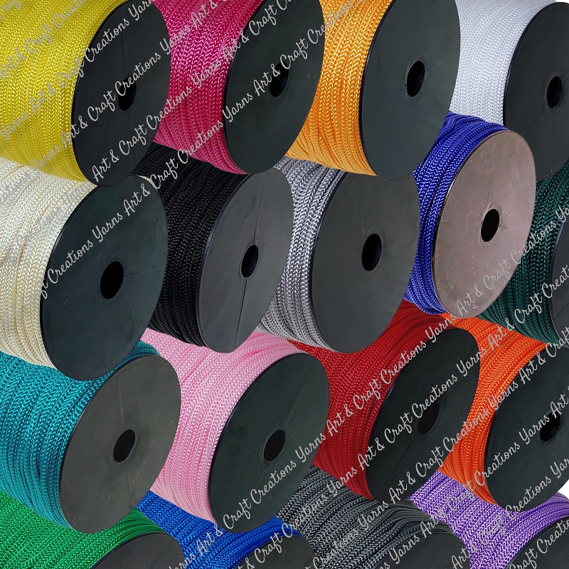 Yarns Art: 4MM MEDIUM CORDS/ POLYPROPYLENE NYLON ROPE/ 𝐂𝐎𝐑𝐃/𝐒𝐓𝐑𝐈𝐍𝐆 ...
