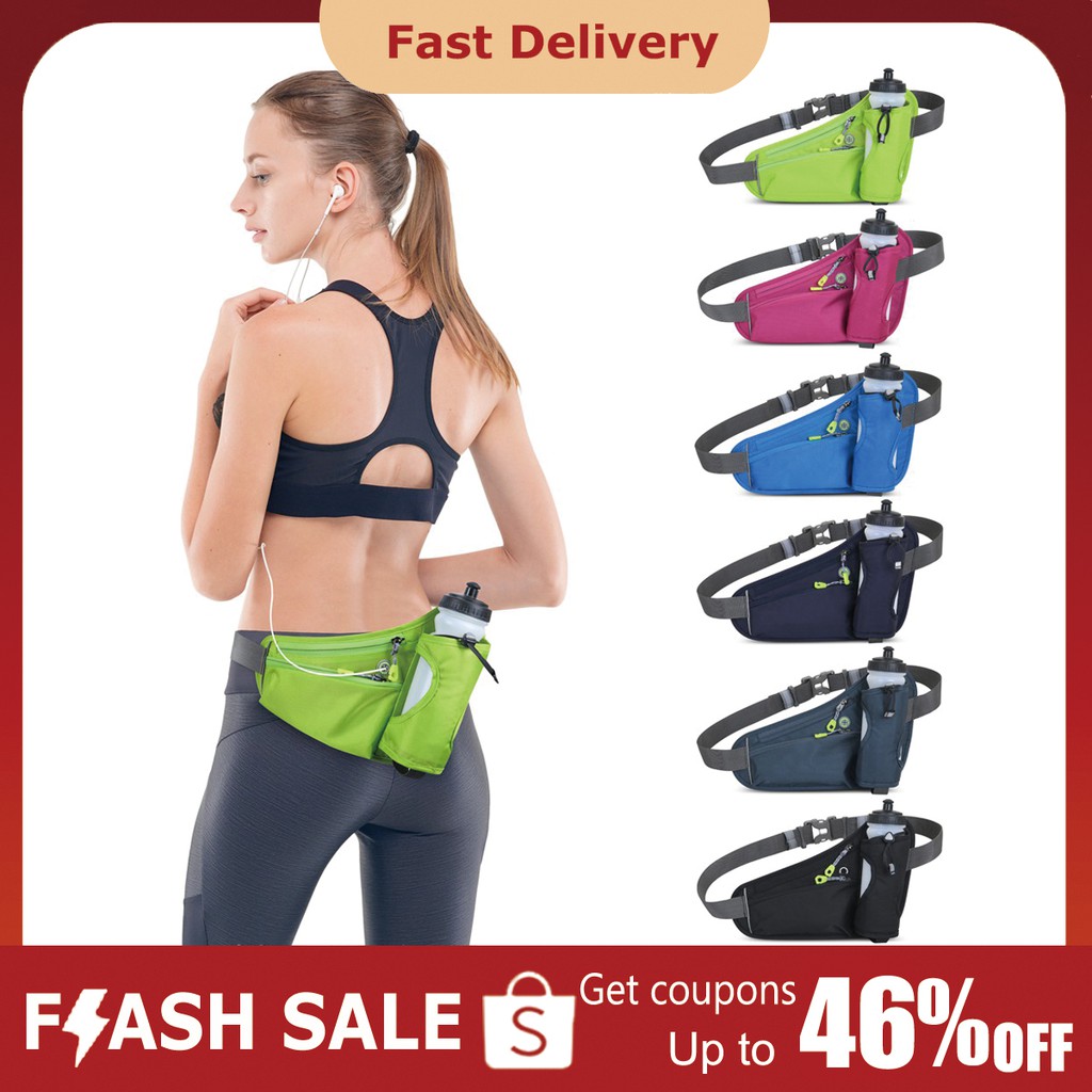 SKY Sports Hydration Belt Bag Running Belt Waist Pack Bum Bag with