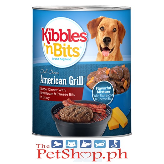 Kibbles n Bits Canned American Grill w Real Bacon Cheese 374g Shopee Philippines