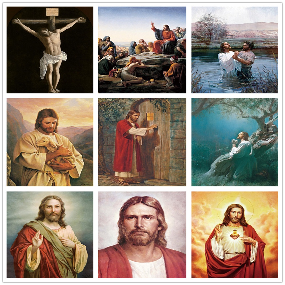 Vintage Religion Classic God Jesus Christ Nordic Poster Wall Pictures ...