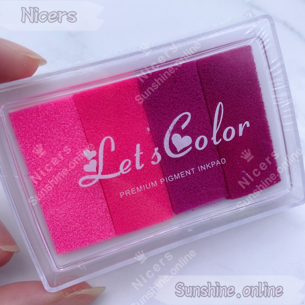 Colorful Rubber Stamp Ink Pad Super Large ink Pad DIY Let's Color
