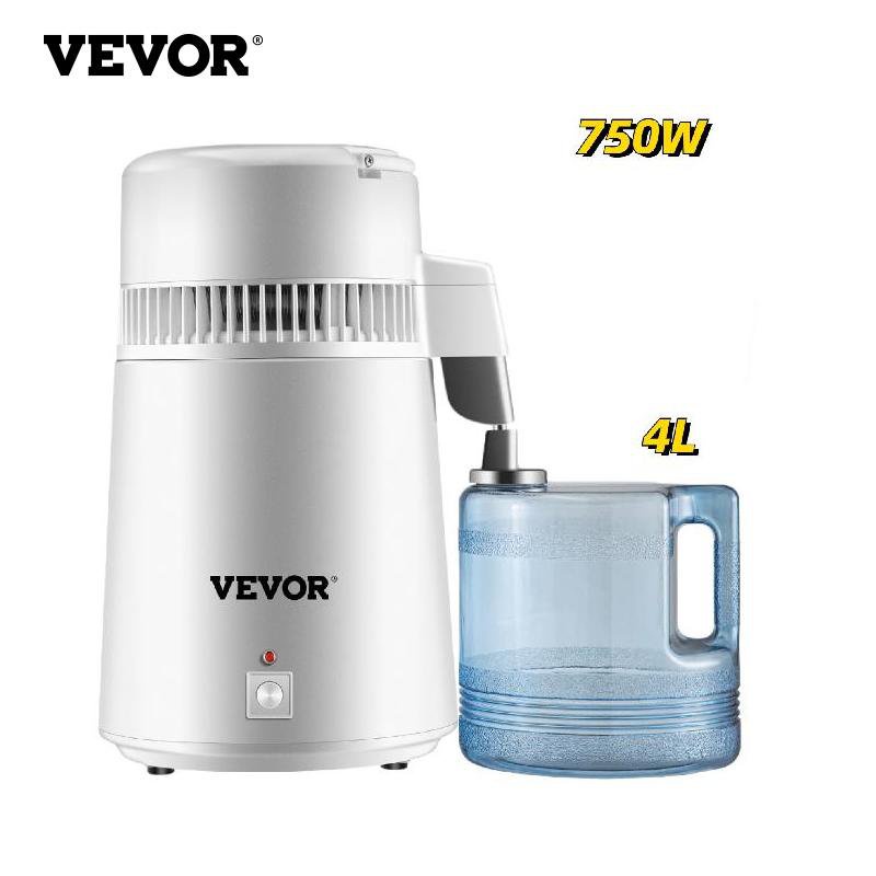 VEVOR 4L Pure Water Distiller Dental Distilled Water Filter Electric Distillation Purifier Water
