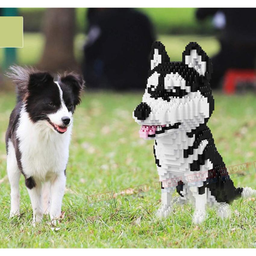 Lego Blocks Siberian Husky Breed Dogs 1 900 Pieces BALODY 16042 ...