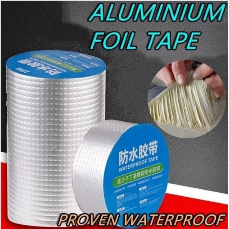 MEGAPLEX Waterproof Tape aluminum foil butyl sealing self adhesive tape ...