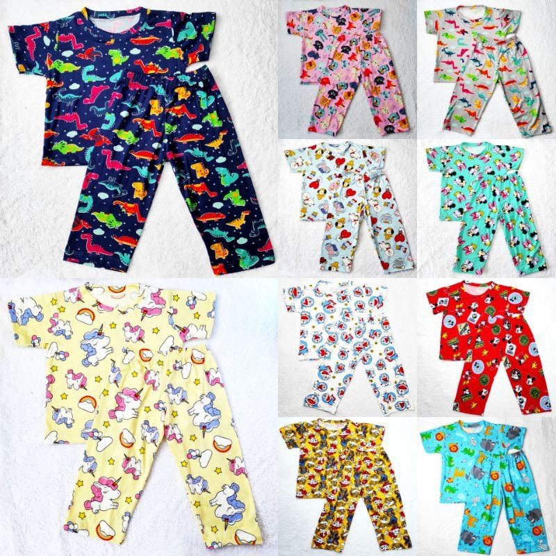 Kids Wear T-shirt Pajama Terno Pambata Sariling Tahi Pantulog Pambahay ...