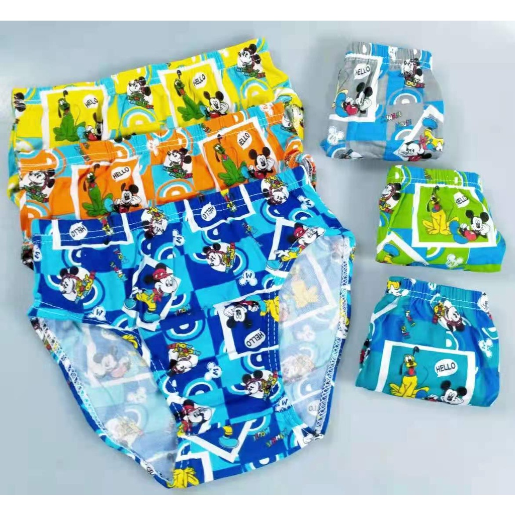 12 Pieces Kids Boys Brief Underwear | Shopee Philippines