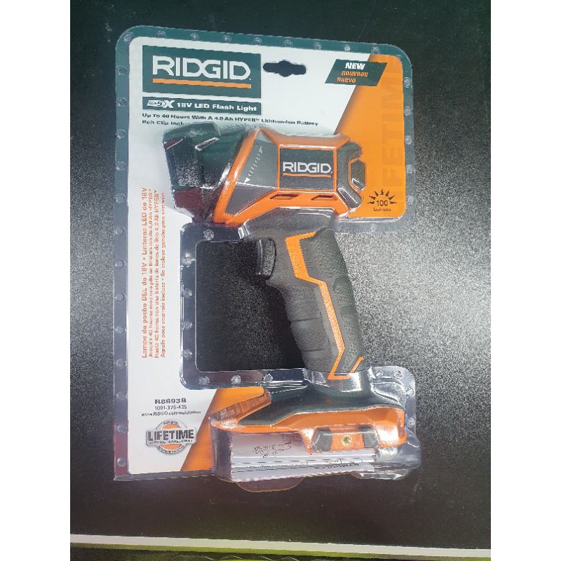 Ridgid R8693 18-Volt LED Torch Light (Tool Only - No Battery & charger ...