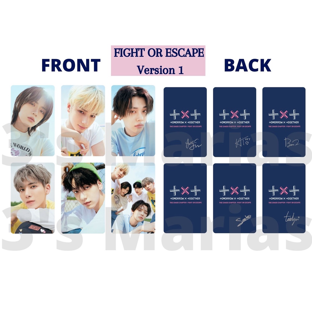 TXT Chaos Chapter Freeze Fight or offers Escape Lucky Draw photocard bundle