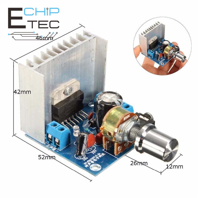 AC/DC 12V TDA7297 15Wx15W Dual Channel Digital Audio Amplifier Board